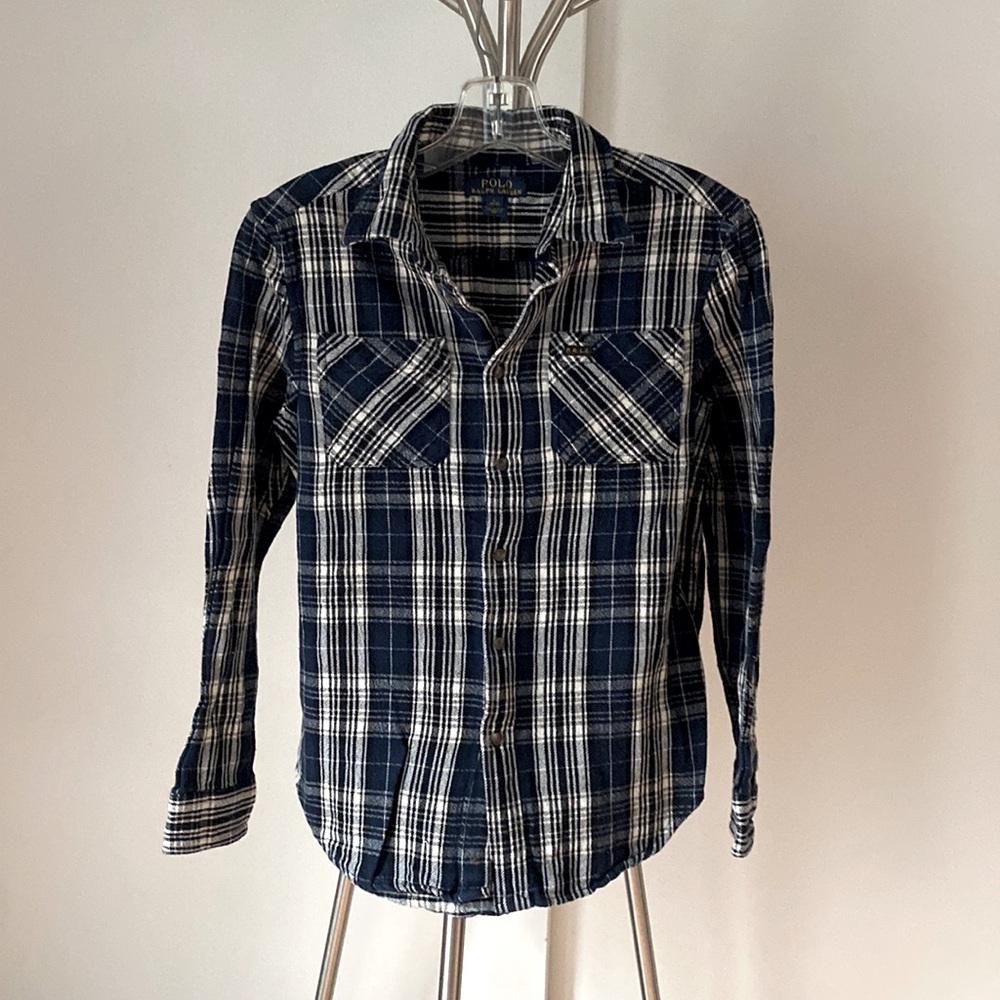 Boy’s Polo plaid shirt.